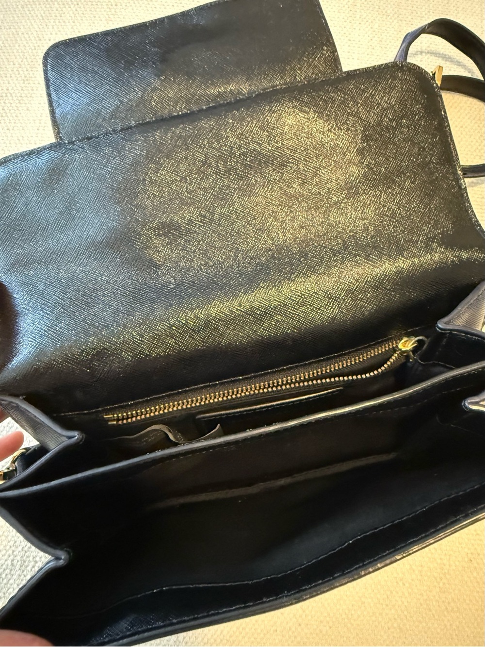 Marc Jacobs Black Leather Crossbody Shoulder Bag - Picture 8 of 12